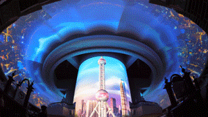 2500㎡=5個IMX影院=東方明珠塔世界級的穹頂投影秀